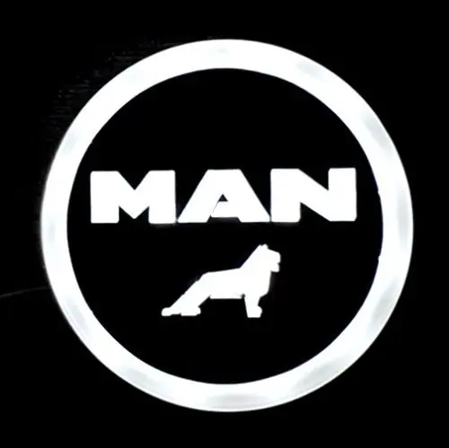 Világító MAN logó 95mm 24V Fehér Utolsó esély