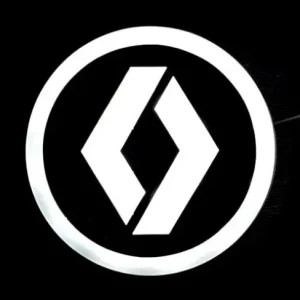 Világító RENAULT logó 95mm 24V Fehér Expressz kézbesítés