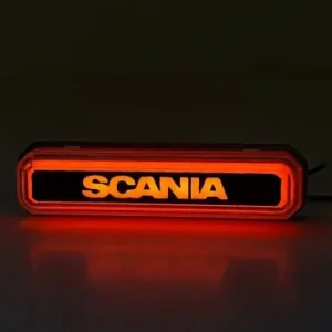 Szezonális akció SCANIA LED dekor lámpa 24V Sárga