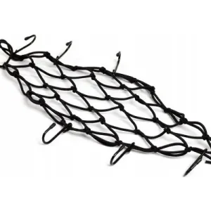 Azonnal elérhető Csomagrögzítő gumiháló kampókkal 30x30cm FEKETE