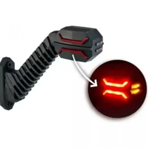 Legkelendőbb LED gumilámpa hosszú ferde 12/24V DRAGON jobb