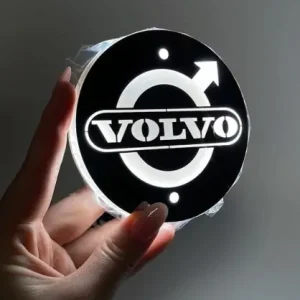 Akció Világító VOLVO inox logó 100mm 24V Fehér