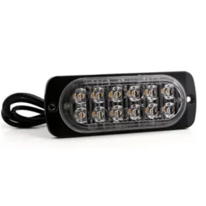 12 POWER LED-es SLIM sárga villogó modul 12/24V ALU Bestseller