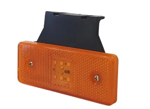 Expressz kézbesítés Prizmás LED helyzetjelző tartóval 12/24V (112x43) SÁRGA