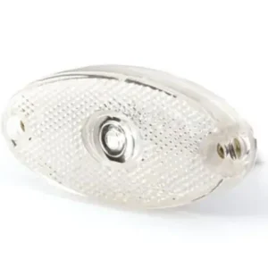 Ovális helyzetjelző lámpa 12/24V ledes, fehér Expressz szállítás