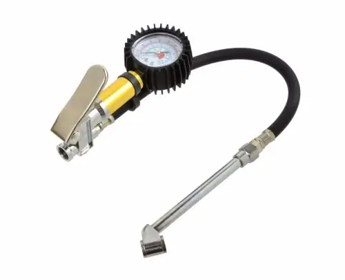 Ingyenes szállítás Kerék pumpáló pisztoly fix szárral, dupla fejjel ÁLLÓ