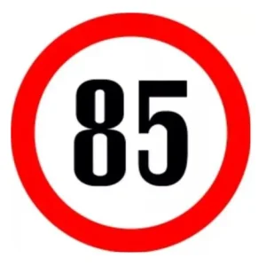 Újdonság Sebesség korlátozó matrica 85 13cm