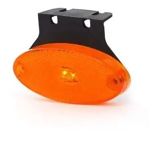Alacsony ár Ovális helyzetjelző lámpa TARTÓVAL 12/24V ledes, sárga