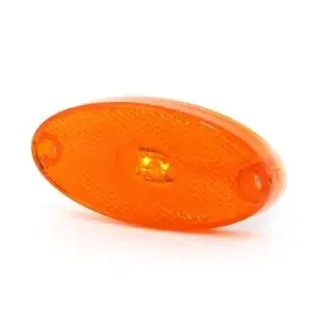 Ovális helyzetjelző lámpa 12/24V ledes, sárga Olcsóbb