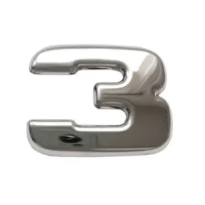 Scaniához inox típusjel 3-as számjegy kicsi Vedd meg online