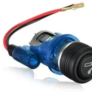 Komplett szivargyújtó világítással 24V KÉK Olcsó