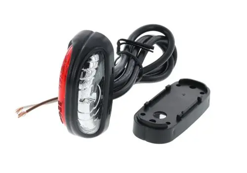Kiárusítás Vignal LED szélességjelző lámpa 12/24V PIROS/FEHÉR