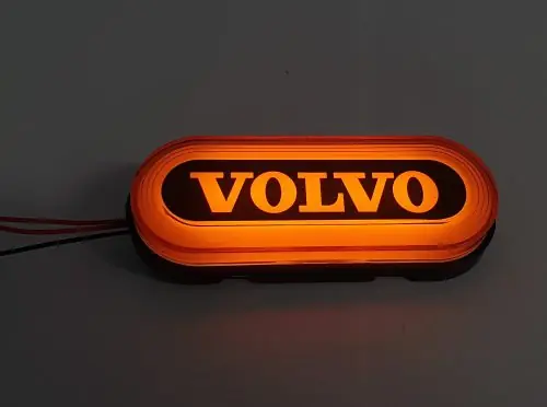 VOLVO LED dekor lámpaKerekített12/24V SÁRGA Vásárlói kedvenc