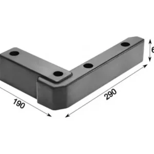 Csak ma Gumiütköző L-alakú 290x190x60mm KRONE JOBB