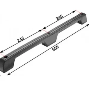 Csak ma Gumiütköző könnyített trapéz 550x35x52mm