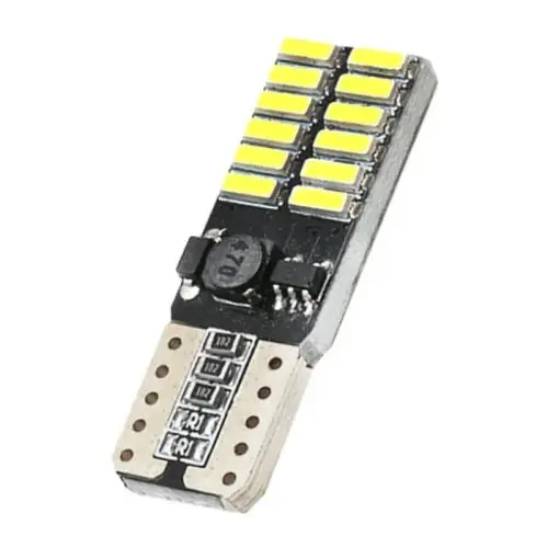 LED izzó 24V T10 24SMD LED FEHÉR CANBUS Prémium