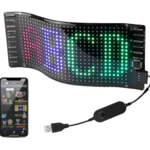 Prémium 17 cm-es LED kijelző távirányítóval és Bluetooth vezérléssel