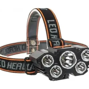 5 POWER LED-es fejlámpa, tölthető Outlet