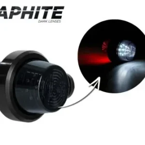 Exkluzív ajánlat FÜST búrás LED helyzetjelző gumilámpa (piros-fehér) 12/24V