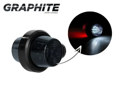 Exkluzív ajánlat FÜST búrás LED helyzetjelző gumilámpa (piros-fehér) 12/24V