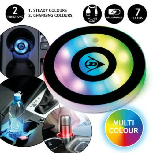 Akciós ár RGB LED világító alátét pohártartóba