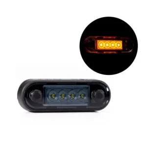 Utolsó esély SÁRGA LED helyzetjelző 84x28mm 12/24V FÜST BÚRÁVAL