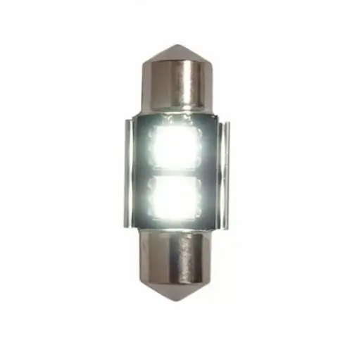 Akció LED izzó 12V szofita 2 SMD LED 31mm FEHÉR CANBUS