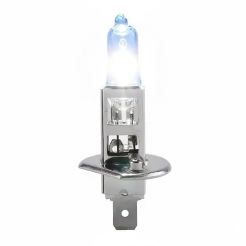 Halogén izzó H1 xenon fehér 12V 55W +50% Longlife Árengedmény