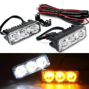 Prémium LED nappali menetjelző (DRL) + INDEX 12V 2x3 POWER LED párban