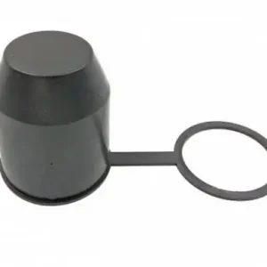 Vonóhorog kupak fekete műanyag, tartóval Árcsökkenés