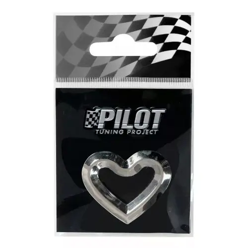 Alacsony ár Krómozott szív jel Kontur