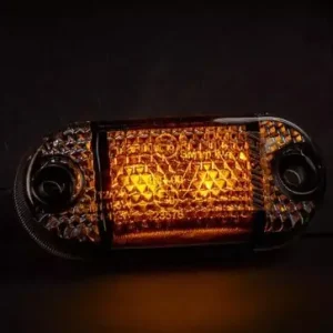 Mini helyzetjelző füst búrával12/24V sárga Expressz kézbesítés