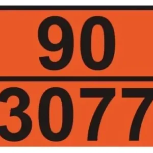 Újdonság ADR tábla számozott 90/3077 környezetre veszélyes anyag