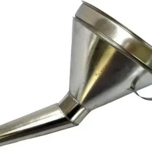 Tölcsér ferde szárral, szűrővel, fogóval fém 2,5liter Korlátozott ajánlat