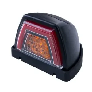 Trapéz LED helyzetjelző lámpa Irányjelzővel tetőre 12/24V Piros Gyors szállítás