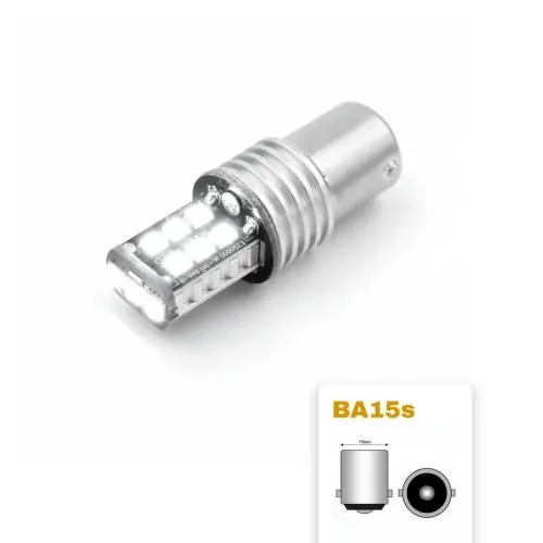 LED IZZÓ 12V BA15s 15 SMD LED 21W fehér CANBUS Legjobb ár