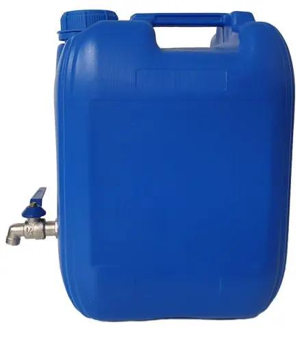 Vizes kanna fém csapos 10L széles, álló, karos csappal Újdonság