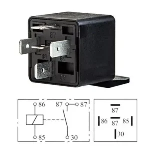 Relé 24V 20A 5 lábú dupla kimenettel Expressz szállítás