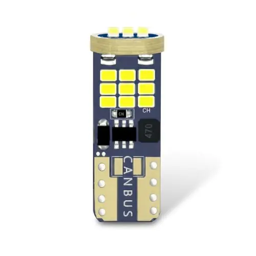 LED izzó 24V T10 27SMD fehér CANBUS Ingyenes szállítás