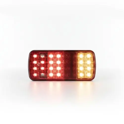 Végkiárusítás LED hátsó lámpa 3 funkciós 22x10cm 12/24V