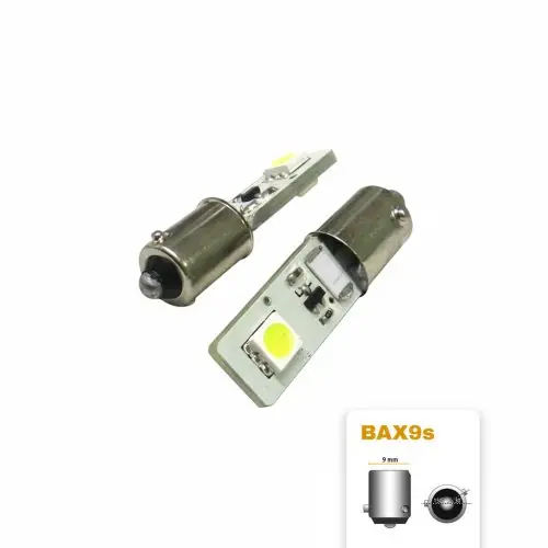 Vedd meg most LED izzó 24V Bax9s 2 SMD LED fehér CANBUS
