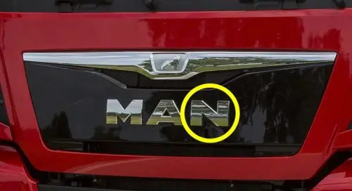 Ajánlat MAN felirat hűtőrácsra N betű