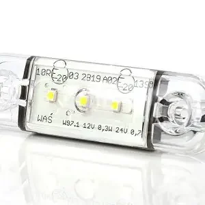 Gyors kiszállítás Helyzetjelző lámpa 12/24V SLIM 3LEDES fehér