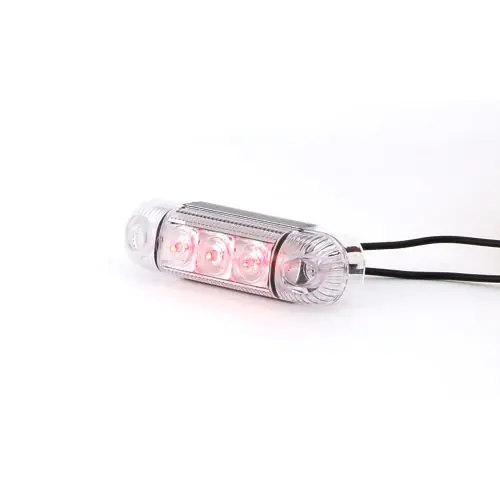 Legjobb ár LED helyzetjelző lámpa 12/24V (ovális) Piros