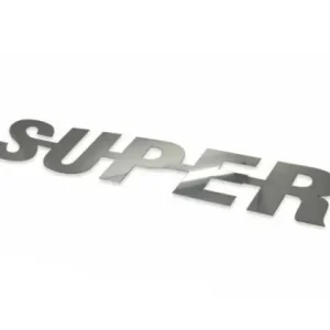 SUPER inox felirat KEREKÍTETT 48cm Kedvezményes ár