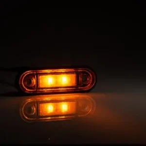 Helyzetjelző lámpa 12/24V (süllyeszthető) ledes, sárga Szuper akció