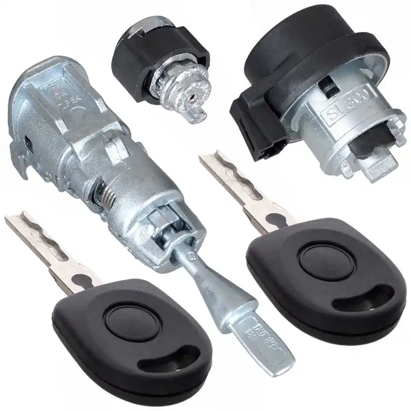 VW Golf V bal első ajtózár, gyújtáskapcsoló és kesztyűtartó zárbetét 2003-2009 Azonnal elérhető