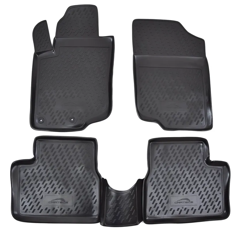 Autó gumiszőnyeg Peugeot 207 2006-20124drb. magas Gyors kiszállítás