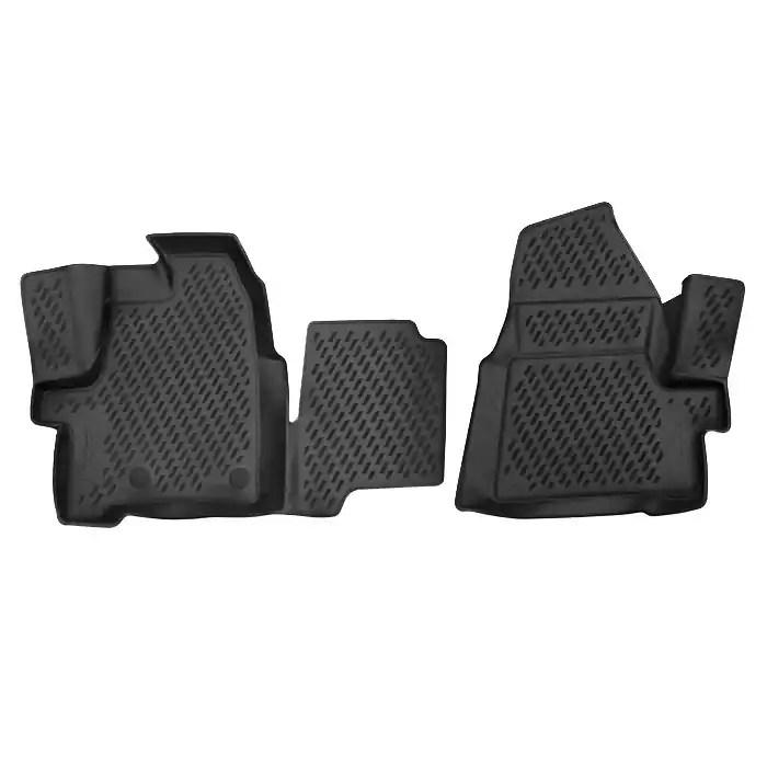 Végkiárusítás Autó gumiszőnyegFord Transit / Tourneo Custom 2012-2018 (Első, 3 Hely)